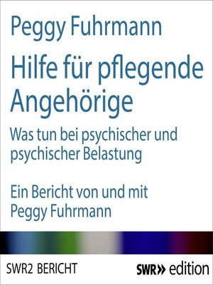 cover image of Hilfe für pflegende Angehörige